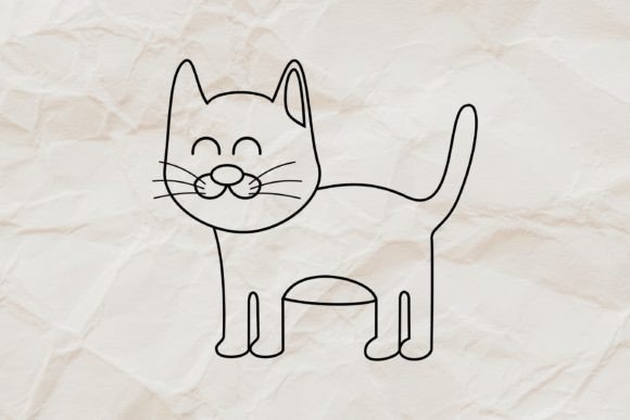 Download Cat Line Art Illustration Clipart SVG - Cat line art Collection