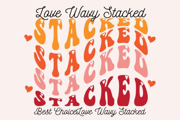 Download Love Wavy Stacked - Premium Resources