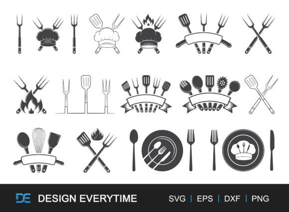 Download Cooking Equipment Bundle, Logo Bundle - Equipment Collection