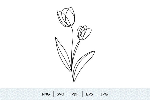 Download Tulip Flower Line Art - Flower line art Collection