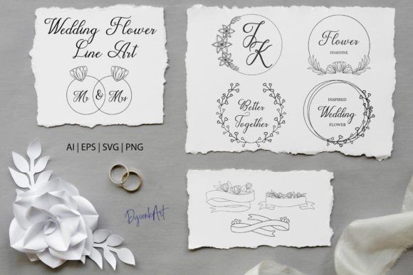 Download Wedding Flower Line Art - Flower line art Collection