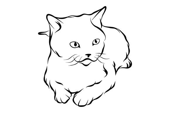 Download Cat Line Art Vector - Cat line art Collection
